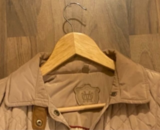 Chaqueta acolchada beige