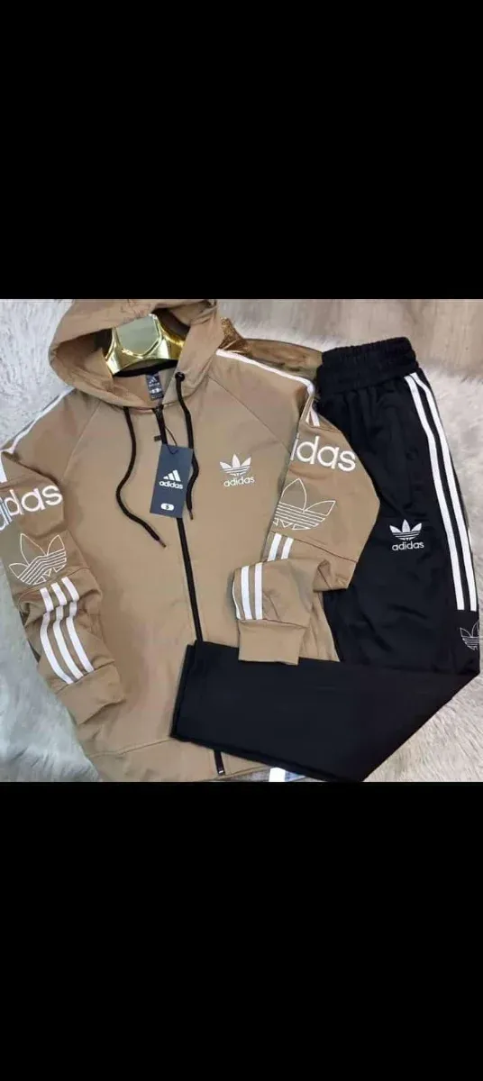 Chándal Adidas Beige y Negro