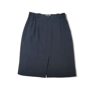 Burberrys/ Vintage- Falda midi negra talla M