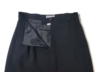 Burberrys/ Vintage- Falda midi negra talla M