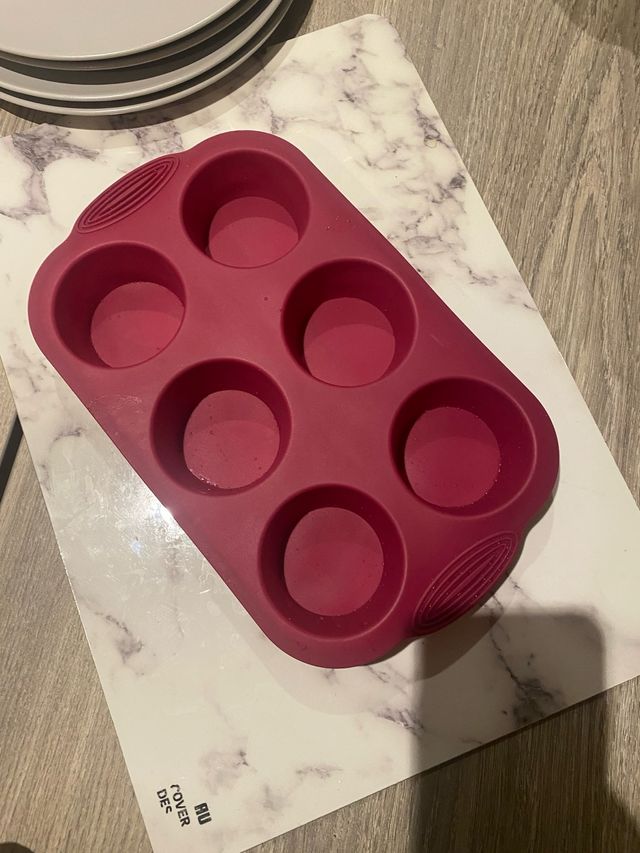 Molde Silicona 6 Muffins o Magdalenas