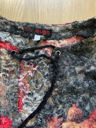 Vestido/Camiseta Gótico Encaje Floral XS/S