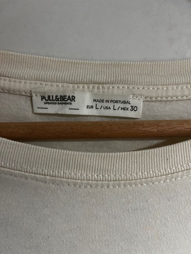 Camiseta Pull&Bear Beige