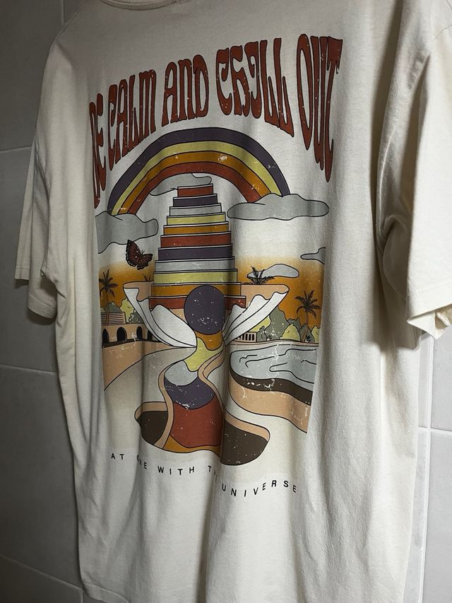Camiseta Pull&Bear Beige