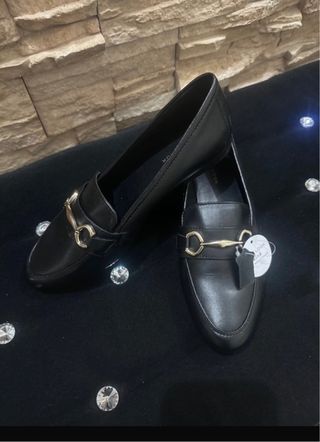Mocasines New Look negros mujer talla 39