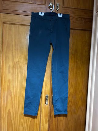 Pantalón largo hombre azul
