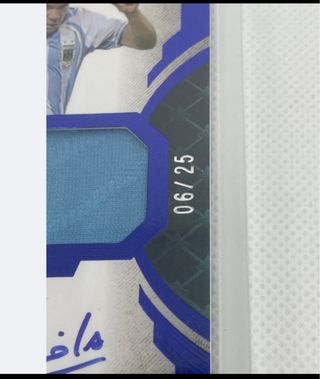 Tarjeta Javier Saviola Auto y Parche 06/25