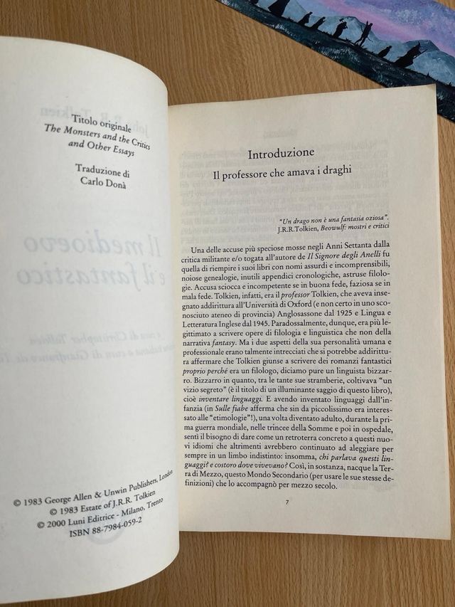 J.R.R. Tolkien Il Medioevo e il Fantastico 2000