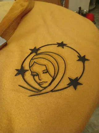 Adorno de hierro mujer con estrellas