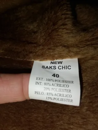 Abrigo largo de pelo beige