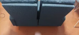 Sofá 2 plazas reclinable gris