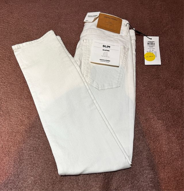 Pantalón Jack & Jones Slim Blanco Talla XS