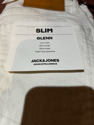 Pantalón Jack & Jones Slim Blanco Talla XS