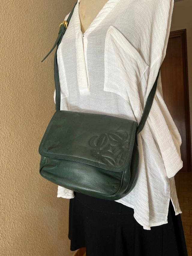 Bolso Loewe Verde Piel napa.