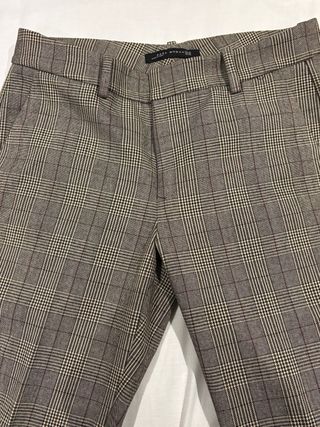 Pantalón Zara Cuadro Gales Talla M