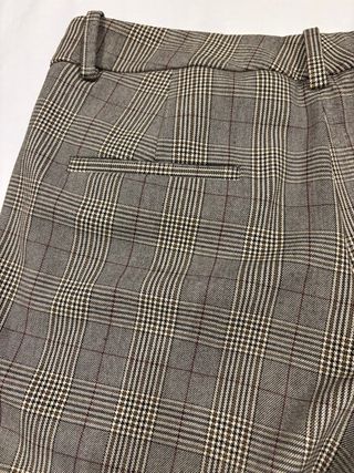 Pantalón Zara Cuadro Gales Talla M