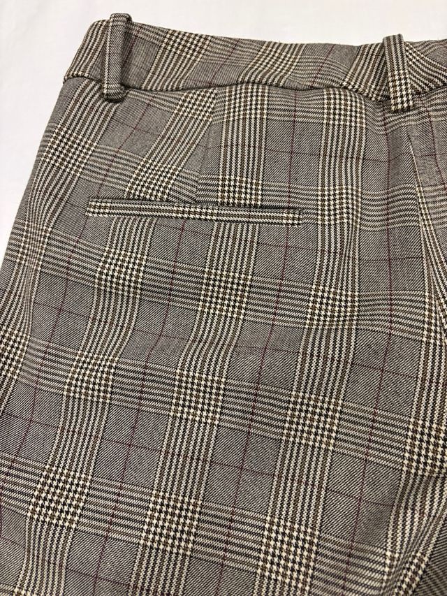 Pantalón Zara Cuadro Gales Talla M
