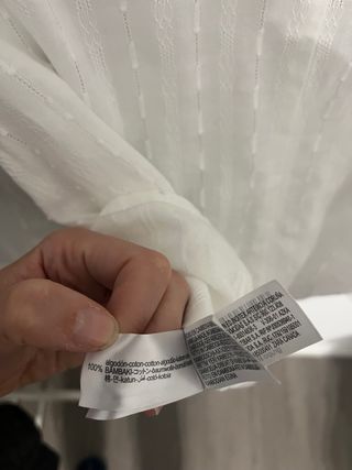 Camisa Zara Talla L Blanca