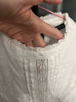 Camisa Zara Talla L Blanca