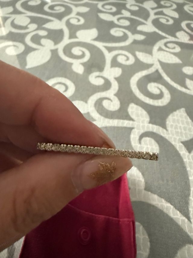 Anillo Tous oro y piedras rosas