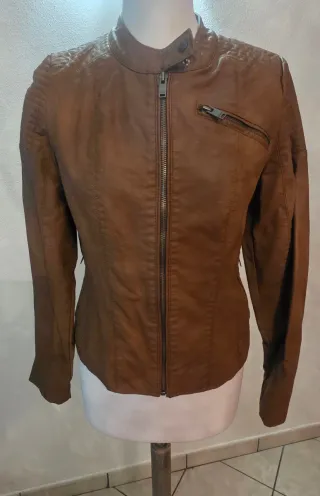 Giacca Ecopelle Marrone Donna