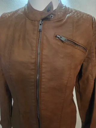 Giacca Ecopelle Marrone Donna