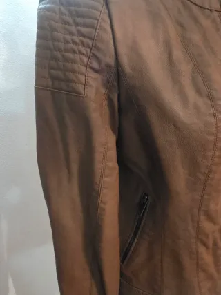 Giacca Ecopelle Marrone Donna