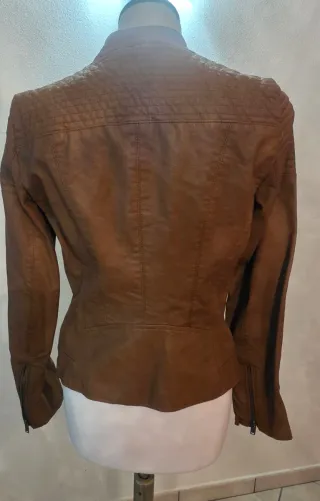 Giacca Ecopelle Marrone Donna