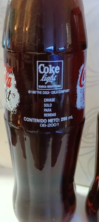 2 bottiglie Coca-Cola Light e Classica anno 2002