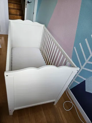 Cuna ikea blanca bebé