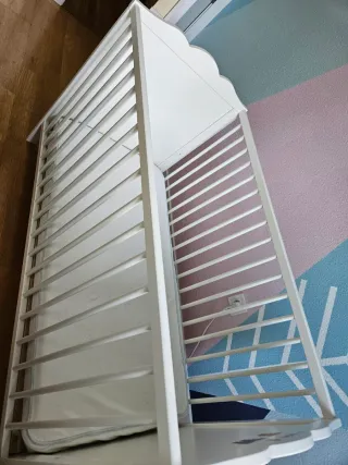 Cuna ikea blanca bebé
