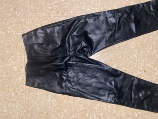 Pantalón cuero mujer negro