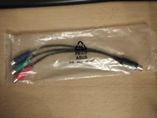 Adaptador ASUS 7pin S-video (DIN) a RGB (3 RCA)