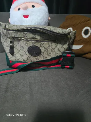 Riñonera Gucci Beige y Verde