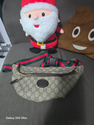 Riñonera Gucci Beige y Verde