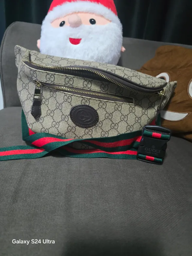 Riñonera Gucci Beige y Verde