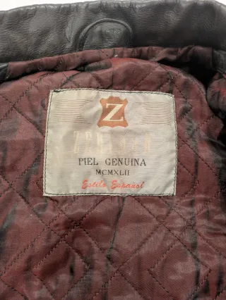 Chaqueta de cuero para hombre