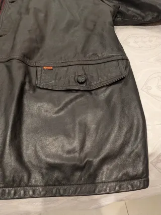 Chaqueta de cuero para hombre