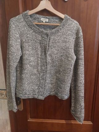 Chaqueta OLD RIDE gris y blanca Talla M