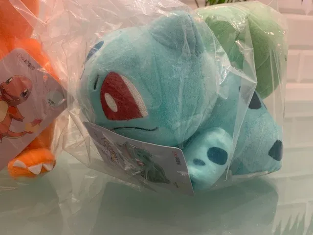 Peluches Pokémon - Charmander, Bulbasaur, Squirtle