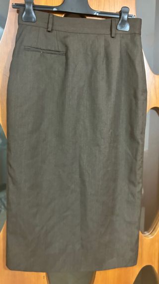 Gonna vintage longuette in lana vergine