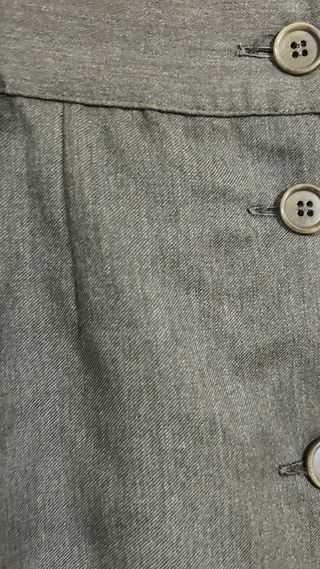 Gonna vintage longuette in lana vergine