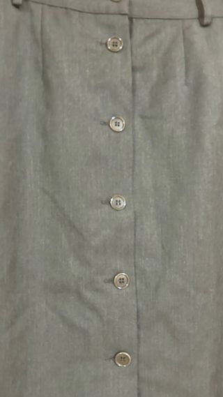 Gonna vintage longuette in lana vergine