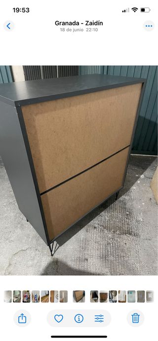 Cómoda diseño moderno madera y metal