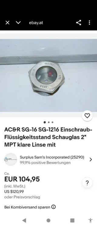 Visor de gas refrigerante