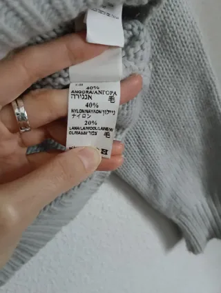 Jersey angora cuello alto