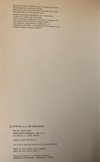 Diccionario Ilustrado Rueda de la Lengua Española.