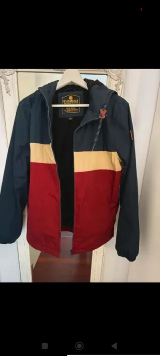 Chaqueta Element Hombre Azul y Rojo