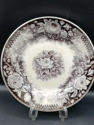 Jarra con plato Sarreguemines