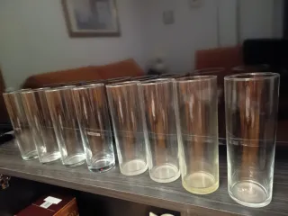 Vasos de tubo de cristal